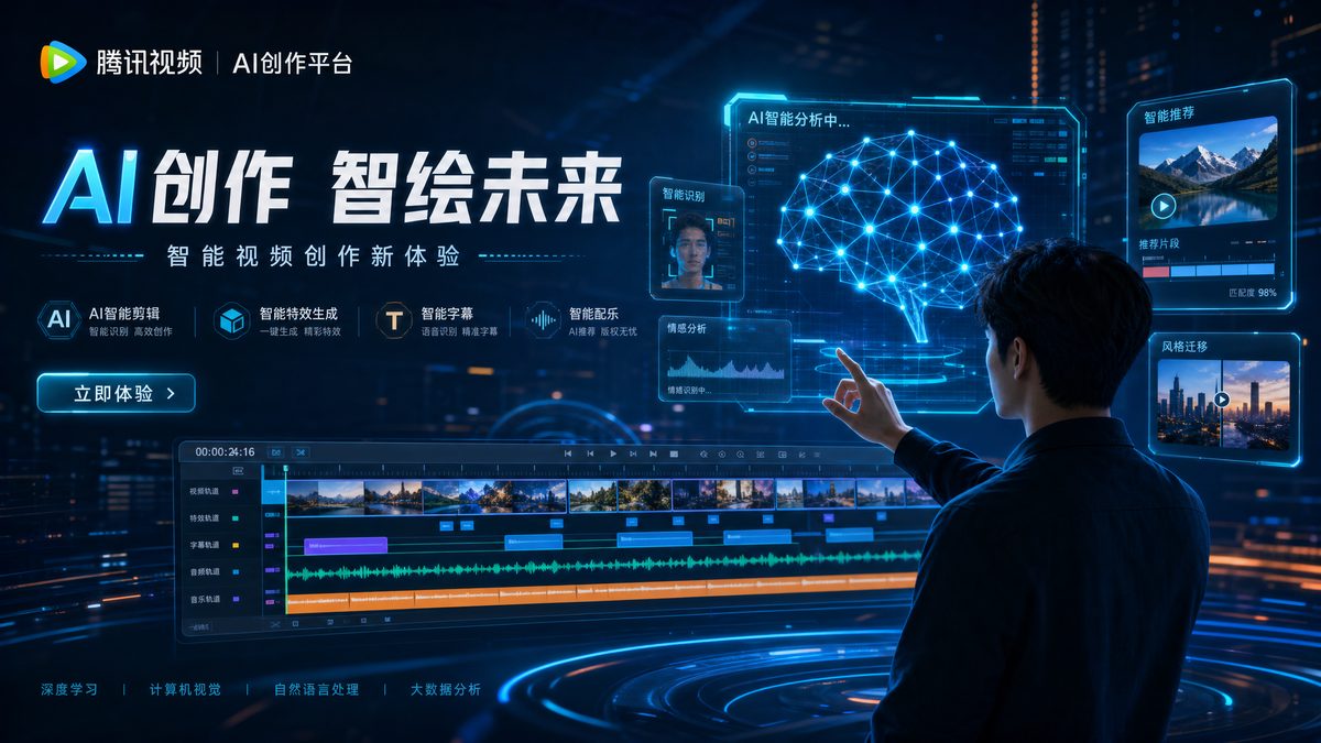 色虎 AI视频剪辑与智能创作界面展示